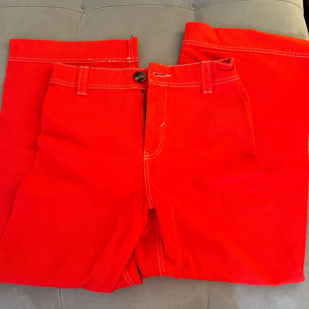 Zara size 4 Vibrant Red Pants